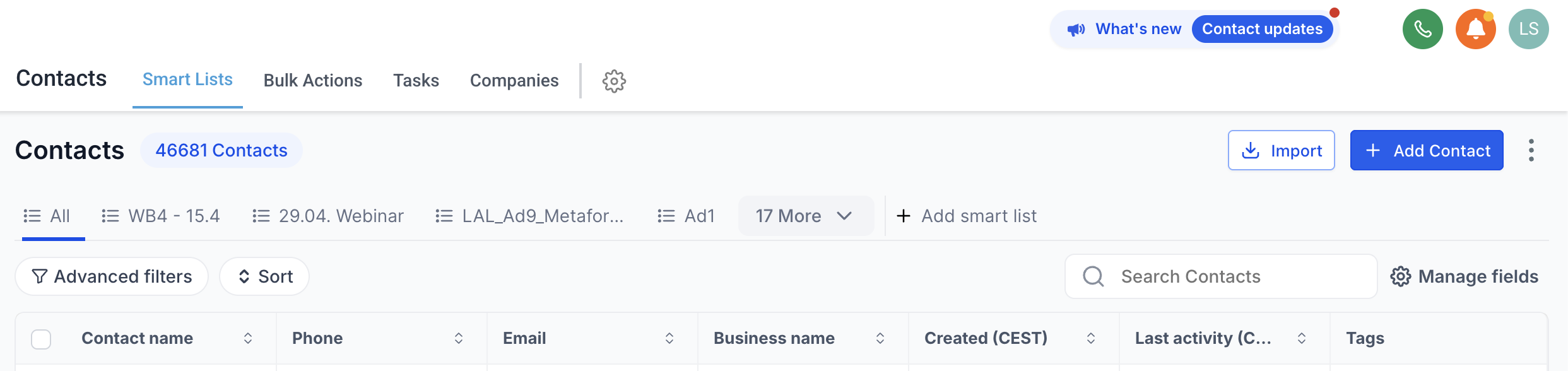Tibor GoHighLevel - 46,681 contacts